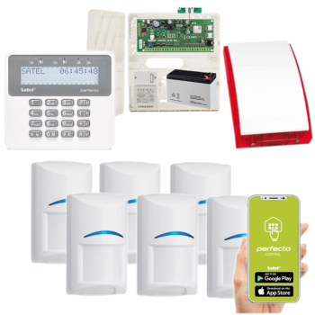 ZESTAW ALARMOWY SATEL PERFECTA 16 SET-A 6 CZUJEK BOSCH + PRF-LCD + SYRENA SP-4001 R